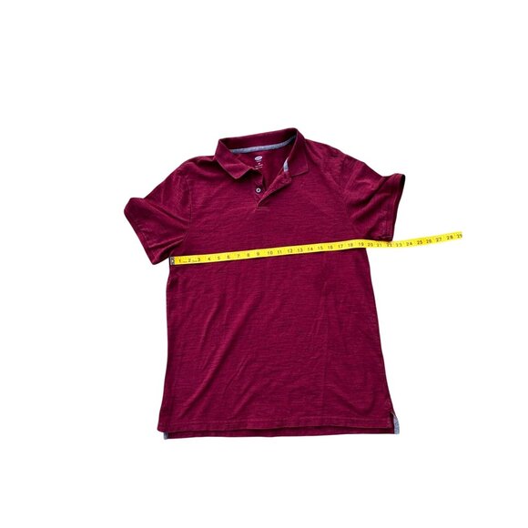 Old Navy Mens Burgundy Polo Shirt Size L Stretch Cotton Blend Short Sleeve - Picture 5 of 5